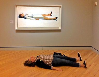 Supine Woman by  Wayne Thiebaud at Crystal Bridges Museum of American Art