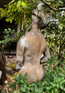 Damaged Sculpute "Cosmic Love" - Finton Shaw, Abandoned Art Environment, Metal Workshop, Conway Arkansas (2021)