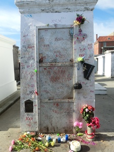 Voodoo Queen Marie Laveau's tomb on Saint Louis Cemetery No. 1